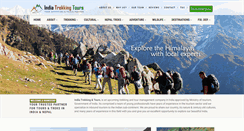 Desktop Screenshot of indiatrekkingtours.com